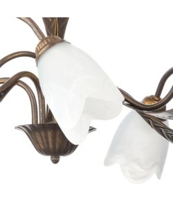 LAMPADARIO 5 LUCI ONLI "SONIA" BRONZO E14
